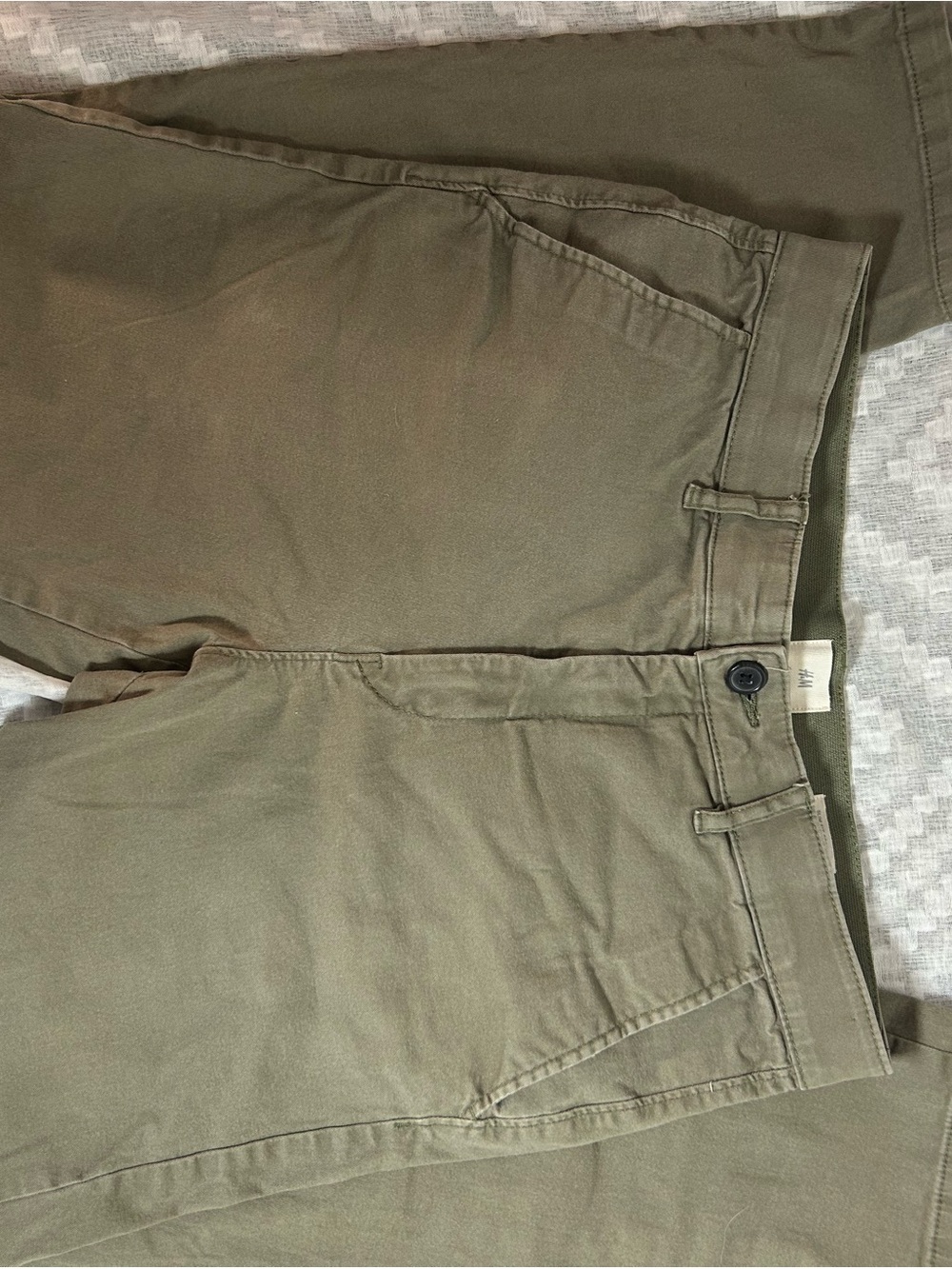 H&M Olive Green Casual Chino Pants
